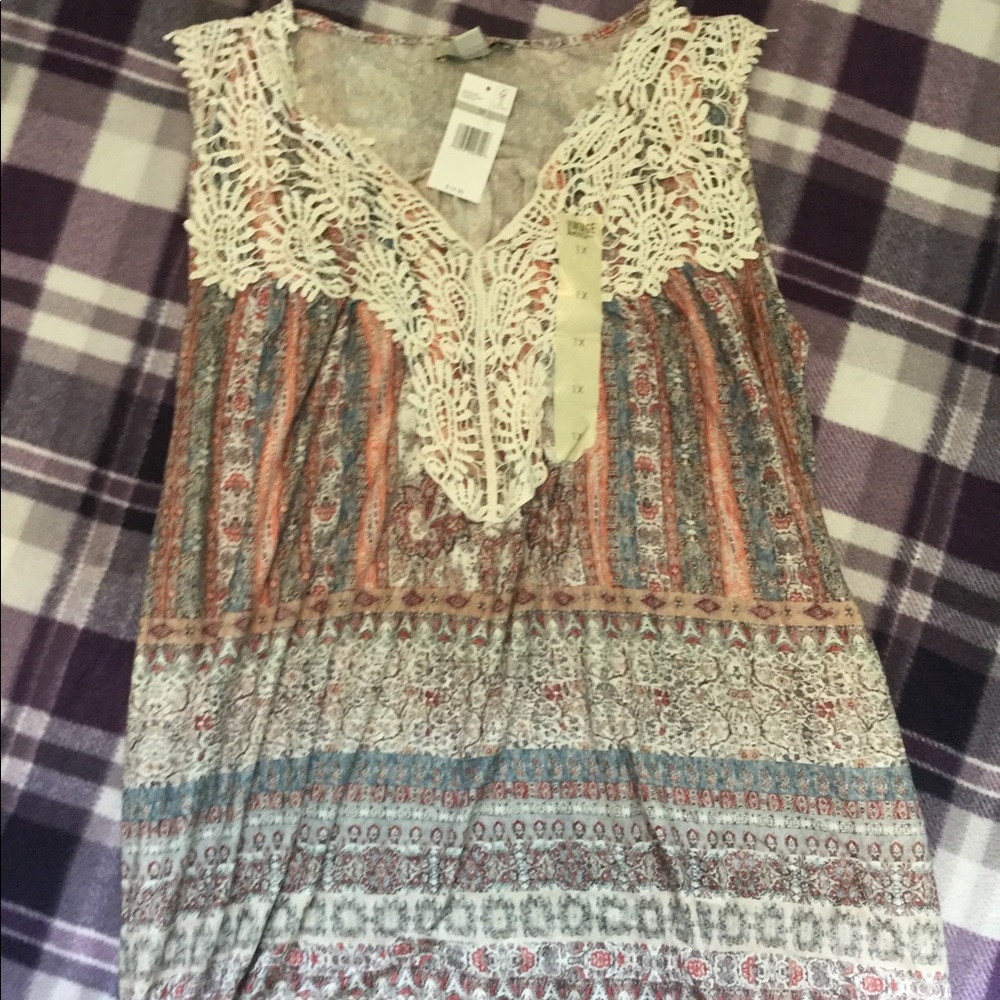 Women’s 1X Vintage America Blues Top